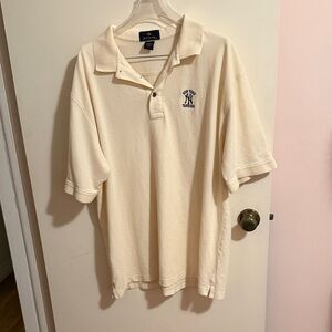NY Yankees Antigua Cream Polo Shirt Size XL